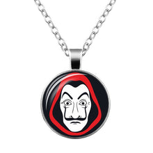 Load image into Gallery viewer, La Casa De Papel keyring The House of Paper necklace Money Heist Keychain Salvador Dali Professor Funny Key Chain Jewelry Gift