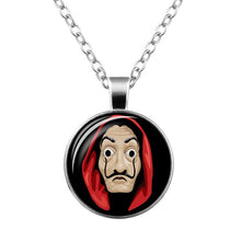 Load image into Gallery viewer, La Casa De Papel keyring The House of Paper necklace Money Heist Keychain Salvador Dali Professor Funny Key Chain Jewelry Gift