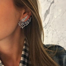 Load image into Gallery viewer, 2020 New Crystal Flower Drop Earrings for Women Fashion Jewelry Gold colour Rhinestones Earrings Gift for Party Best Friend