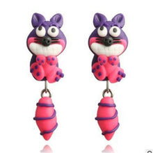 Load image into Gallery viewer, Luokey Cute Animal Earrings For Women Hanging 3D Cartoon Lovely Dog Stud Earrings Flower Panda Polymer Clay Girls Earing Jewelry