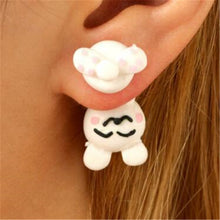 Load image into Gallery viewer, Luokey Cute Animal Earrings For Women Hanging 3D Cartoon Lovely Dog Stud Earrings Flower Panda Polymer Clay Girls Earing Jewelry