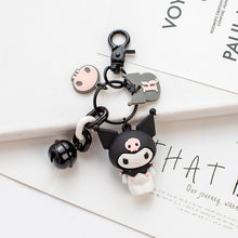 Load image into Gallery viewer, Cute Anime Kuromi Melody Hello Kitty Keychain Kawaii Cartoon Big Eared Dog Frog Pudding Dog Penguin Women Bag Pendant Key Chain
