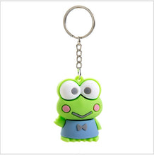 Load image into Gallery viewer, Cute Anime Kuromi Melody Hello Kitty Keychain Kawaii Cartoon Big Eared Dog Frog Pudding Dog Penguin Women Bag Pendant Key Chain
