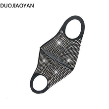 Load image into Gallery viewer, DUOJIAOYAN Fashion NEW acrylic diamond Decoration Mask Jewlery Woman veil shiny rhinestone Night club mask Accessories
