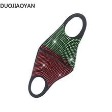 Load image into Gallery viewer, DUOJIAOYAN Fashion NEW acrylic diamond Decoration Mask Jewlery Woman veil shiny rhinestone Night club mask Accessories
