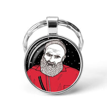 Load image into Gallery viewer, La Casa De Papel keyring The House of Paper necklace Money Heist Keychain Salvador Dali Professor Funny Key Chain Jewelry Gift
