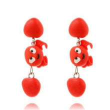 Load image into Gallery viewer, Luokey Cute Animal Earrings For Women Hanging 3D Cartoon Lovely Dog Stud Earrings Flower Panda Polymer Clay Girls Earing Jewelry
