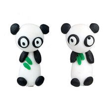 Load image into Gallery viewer, Luokey Cute Animal Earrings For Women Hanging 3D Cartoon Lovely Dog Stud Earrings Flower Panda Polymer Clay Girls Earing Jewelry
