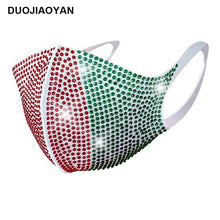 Load image into Gallery viewer, DUOJIAOYAN Fashion NEW acrylic diamond Decoration Mask Jewlery Woman veil shiny rhinestone Night club mask Accessories
